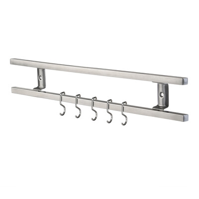 

UpperX Wall Mounted 304 Stainless Steel Magnetic Knife Holder Double Bar Easy Storage Knife Rack Strip for Kitchen Utensil Tool