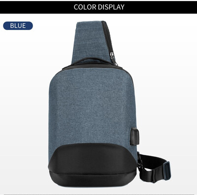 

New security chest package man take charge aslant backpack leisure single shoulder bag