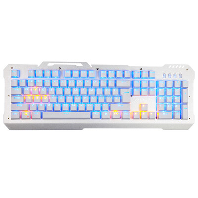 

Tarantula (AULA) F2008 blue orange two-color mechanical keyboard without red 104 keyboard game keyboard mechanical green axis silver version
