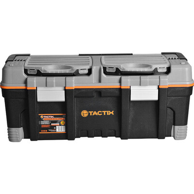 

Tactix 320312 modular toolbox 66cm 26 inches export Germany multi-function large car plastic toolbox