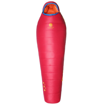 

HighRock) autumn and winter outdoor camping couple couple fight adult down sleeping bag reindeer series upgrade version -20 degrees left open red