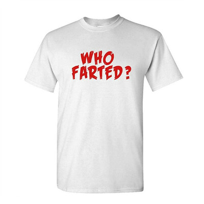 

WHO Farted - Nerd Movie 80s Funny Comedy - Mens Cotton T-Shirt