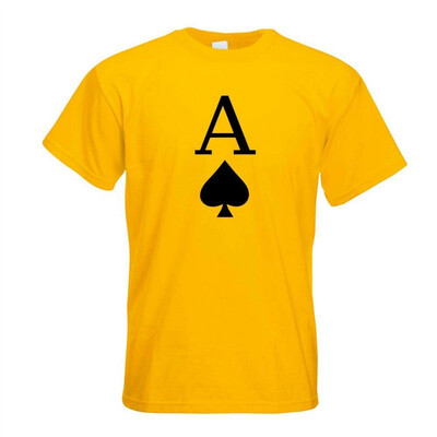 

Ace of Spades Playing Card T-Shirt Men Design Gift