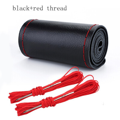 

Hand sewing Car Steering Wheel Cover Top Layer Leather Braid Needles Thread Car-Styling Interior Accessory comfort Protection