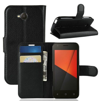 

for Vodafone Smart C9 WIERSS Wallet Phone Case for Vodafone Smart C9 4" Flip Leather Cover Case Etui Fundas Capa Coque
