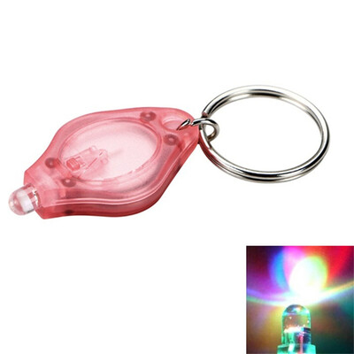 

Mini LED Flash Light Keychain Ring Torch Super Bright Colorful Light