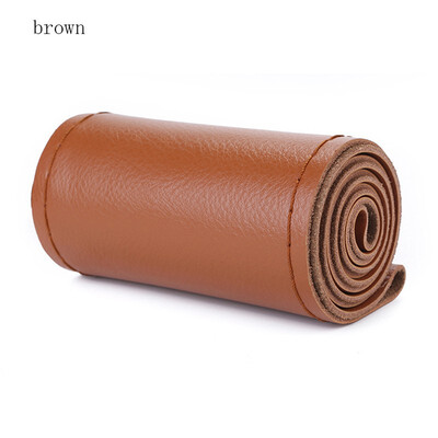 

Hand sewing Car Steering Wheel Cover Top Layer Leather Braid Needles Thread Car-Styling Interior Accessory comfort Protection