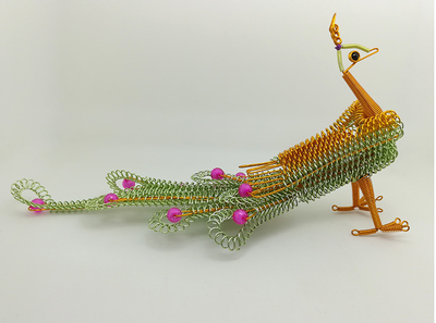 

peachick Creative handicraft aluminum wire aluminum wire model decoration Folk handicraft handmade Phoenix