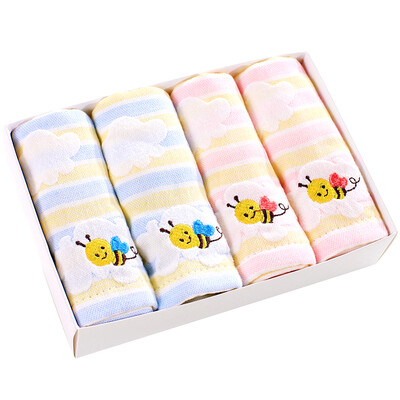 

like baby (elepbaby) baby towel baby cotton gauze square child wash towel 4 gift box (combination two