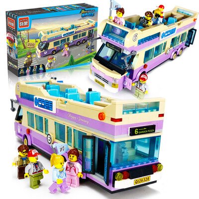 

Enlightenment ENLIGHTEN Puzzle Assembled Building Blocks City Series Buses 1121 Children&39s Pinch Toys