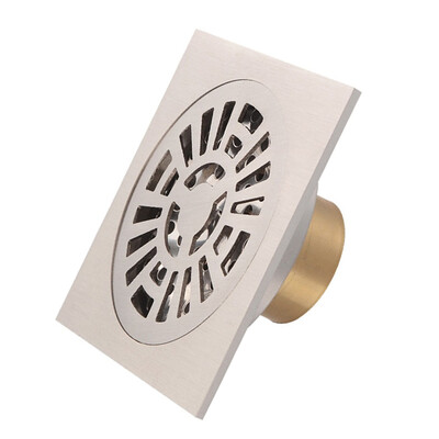 

MEJUE Z-4114 full copper square deodorant floor drain toilet kitchen balcony floor drain wire drawing