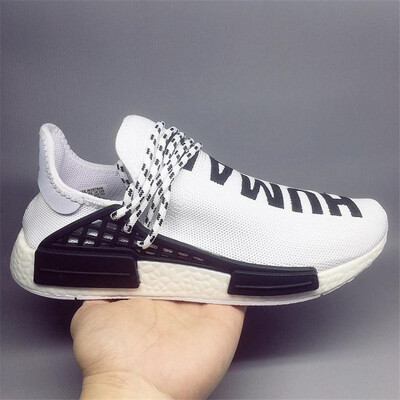

36-47 NMD Human Race trail Running Shoes Men Women Pharrell Williams HU Runner Yellow Black White Red Green Grey blue sport runner