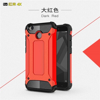 

Fivice Xiaomi Redmi 4X case Luxury Silicone Diamond Armor PC Hard Shell Phone Case