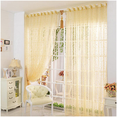 

MyMei Creative Room Fashion Print Flower Voile Door Curtain Window Room Curtain