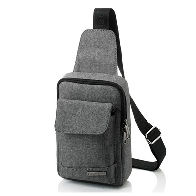 

Carneyroad Carnegie Breast Men's Multi-functional Casual Bag Korean Tide Gray White CR-619