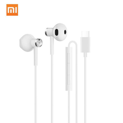 

Original Xiaomi Dual-unit Half-in-ear Type-C Earphones MEMS Microphone Wired Control Music Stereo Headphone Durable Earbud for Sma