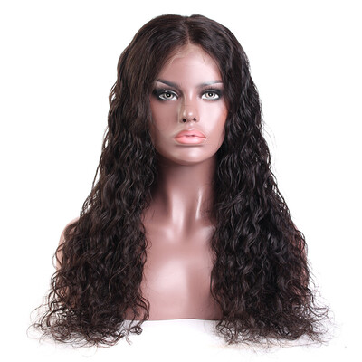 

YVONNE Water Wave 180 Density Human Hair 360 Lace Wigs For Black Women Pre Plucked with Baby Hair Lace Wigs