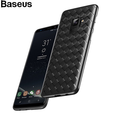 

Baseus Pattern Samsung Case Luxury Grid Matte Hollow Silicone Case For Samsung Galaxy S9 S9 Plus Coque