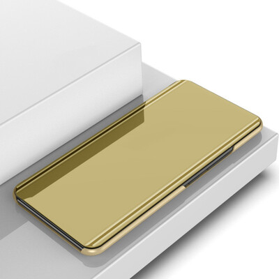 

MOONCASE Huawei Y9 2018 bracket plated mirror holster - gold