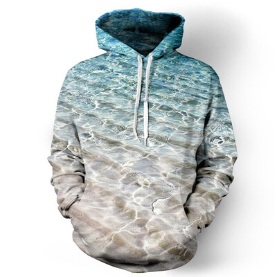

QYDM023Mens Hoodie 3D Printed Women Pullover Sweater