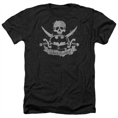 

Batman DC Comics Dark Knight Pirate Logo Adult Heather T-Shirt Tee
