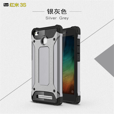 

Fivice Xiaomi Redmi 3S case Luxury Silicone Diamond Armor PC Hard Shell Phone Case