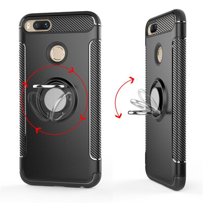

Fivice Xiaomi Mi 5X case PC metal ring shell magnetic car bracket TPU phone case