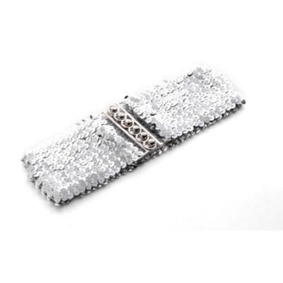 

Women Girl Sequins Black Shine bling Party Metallic Dress Corset Wrap Belt pre
