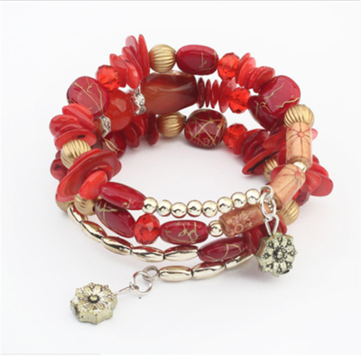 

Women Fashion Multi Agate Natural Stone Beads Bracelet Wristband Jewelry Gift