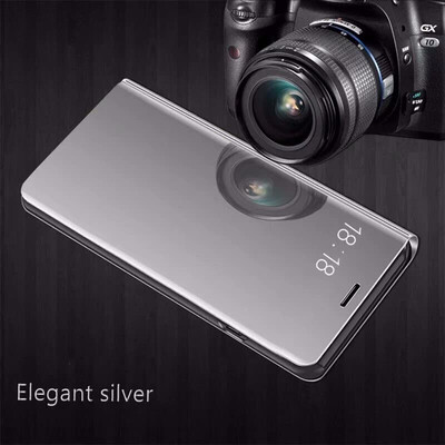 

Goowiiz Phone Case For OPPO A5A3SA3A35Find X Luxury Slim Mirror Flip Shell Stand Leather Smart Cover