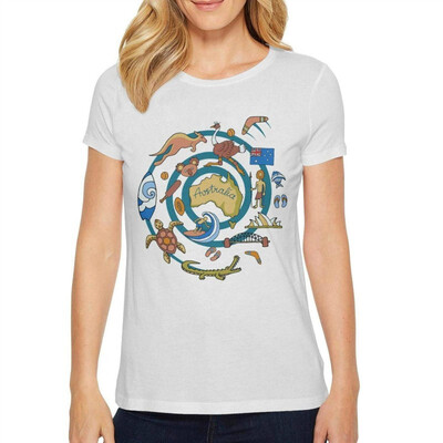 

Melinda World Travel Day Product Women White Tshirts Cotton Lovely T-Shirts