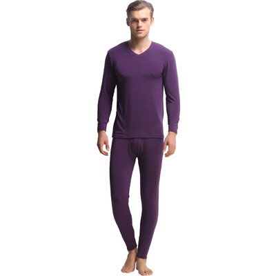 

HengyuanXiang men thin warm underwear suit