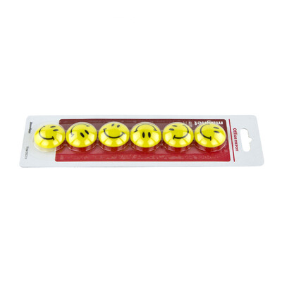 

Ou Di office officedepot magnetic particles smiling face magnetic paste white board magnetic buckle magnets 30mm yellow 6 tablets card DM2314
