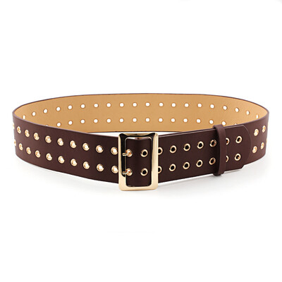

Badinka 2018 New Designer Wide Black Red Brown Corset Belt Female Punk Grommet Duo Waist Belts for Women Dresses Cinturon Mujer