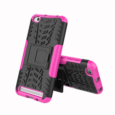 

Fivice Redmi 5A Case TPU anti-fall tire pattern back clip bracket phone case