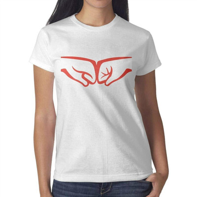 

SNB WY Fist Bump Entertainment Unique Short Sleeve t-Shirt Womens Funky Loose