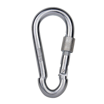 

Golm 18CM spring buckle insurance hook with lock hook carabiner dog chain buckle safety buckle hook x1