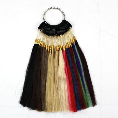 

Color RingColor Chart With 43 Colors Sample for Human Hair Extensions Hair Salon