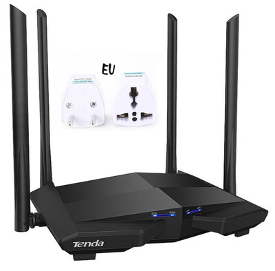 

Tenda AC10 1200Mbps Wireless Wifi Router Dual band 24G5G 1 WAN3 LAN Gigabit Port 80211AC 1GHz CPU 128 DDR3 Smart App Manage