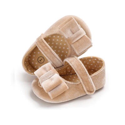 

Newborn to 18M Infants Baby Girl Soft Crib Shoes Moccasin Prewalker Sole Shoes