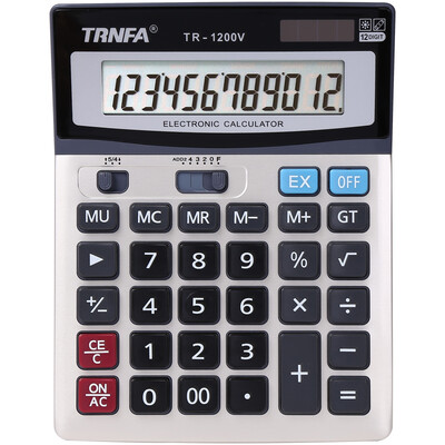 

Буква (TRNFA) TR-1200V 12 битого калькулятор быстрого реагирования