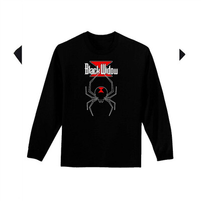 

Black Widow Spider Design - Logo Adult Long Sleeve Dark T-Shirt