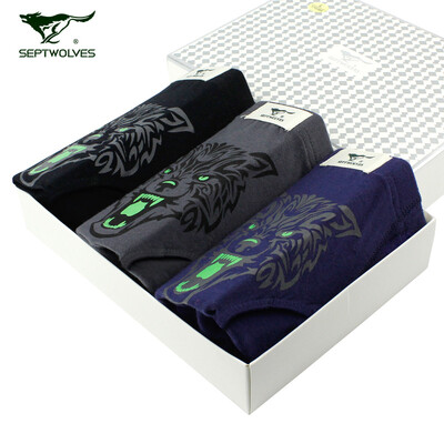 

SEPTWOLVES triangle cotton mens underwear