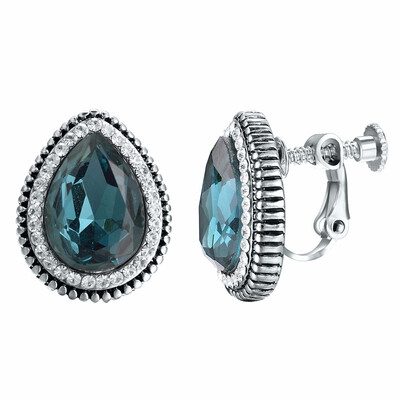 

Yoursfs 1 Pair Water DropRound Earrings Clear Crystal Jewelry Cute Romantic Nice Gift For Women