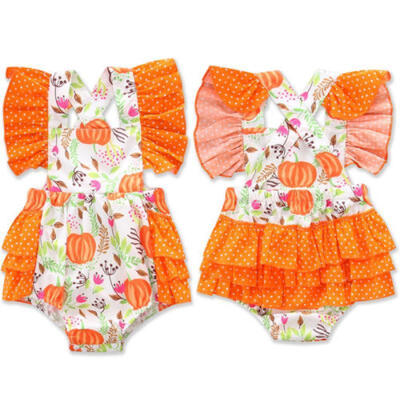 

Newborn Baby Girls Cotton Romper Tops Jumpsuit Bodysuit Infant Clothes Outfits