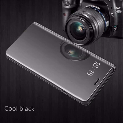 

Goowiiz Phone Case For Iphone XXsXs MaxXR Luxury Slim Mirror Flip Shell Stand Leather Smart Cover