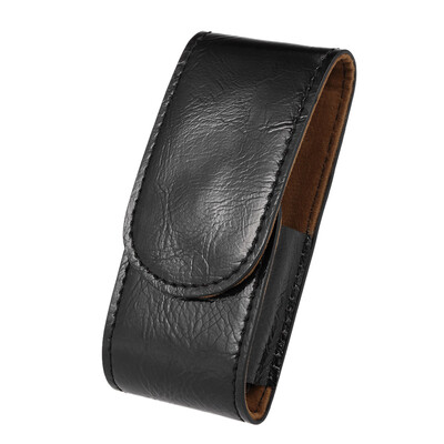 

PU Leather Razor Pouch Handle Straight Long Safety Razor Case Long Handle Double Edge Razor Holder Razor Blade Store