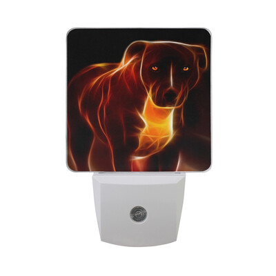 

ALAZA LED Night Light With Smart Dusk To Dawn SensorLabrador Dog Pop Art Style Plug In Night Light