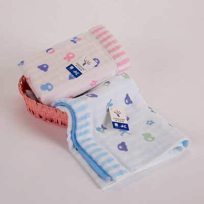 

Gold towel home textile G1827W cotton absorbent towel red&blue two loaded