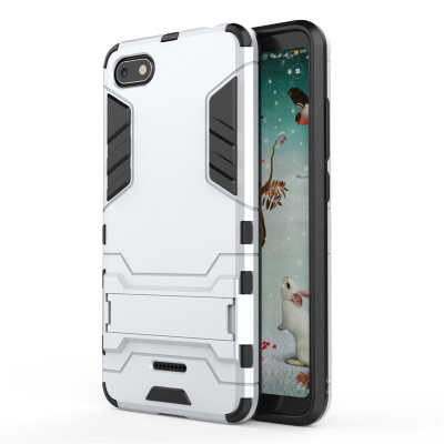 

Fecoprior TPU PC Case For Xiaomi Redmi 6A Redmi6A Back Cover Stand Armor Shield Celulars Fundas Coque